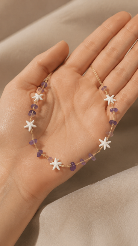 گردنبند نخی تابستونی